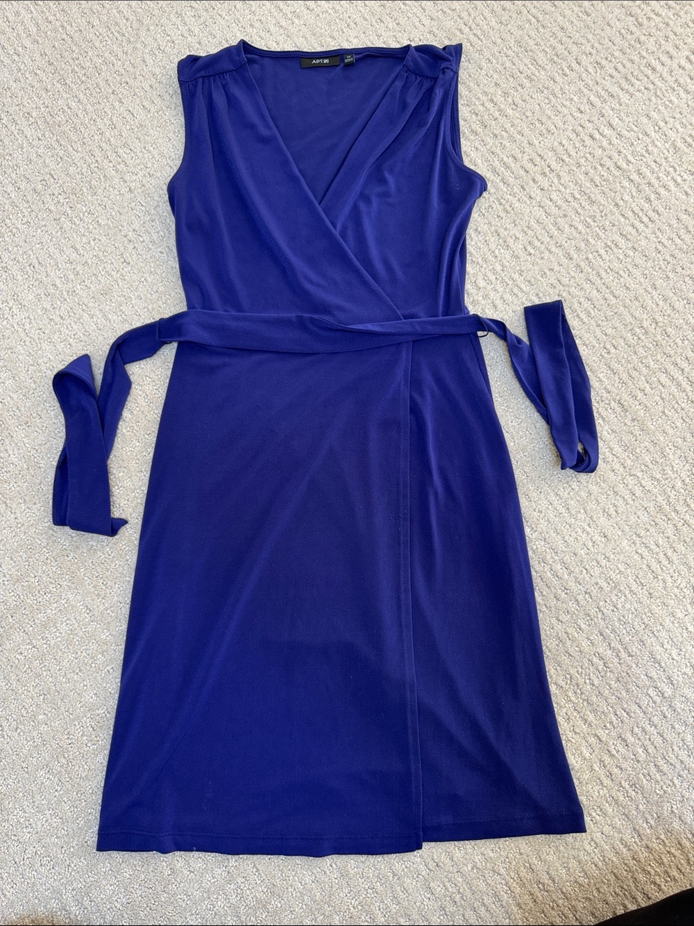 Apt. 9 Royal Blue Faux Wrap Midi Dress
